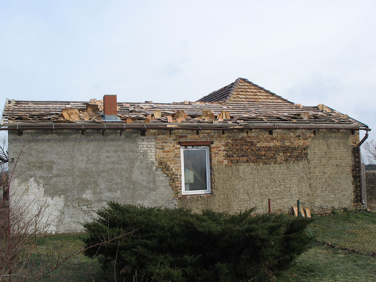Gebäudeschäden nach einem Tornado